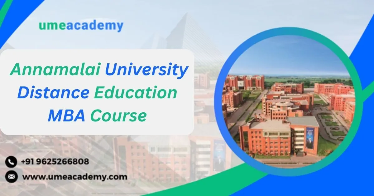 Annamalai University Distance Education MBA Course