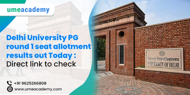 Delhi University PG round 1 seat allotment results out Today:Direct link to check